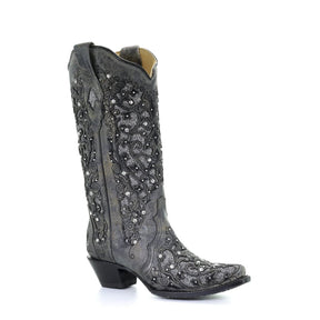 Women's Sequin Inlay Western Boots-60025