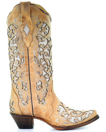 Women's Sequin Inlay Western Boots-60025