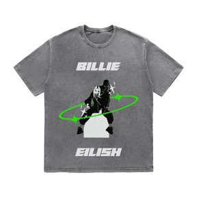 RDMCLOTHINGART tapestry hoodie BILLIE EILISH HEAVY WEIGHT COTTON TEE-8873