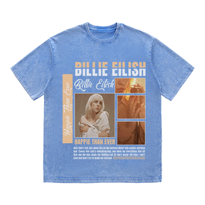 RDMCLOTHINGART tapestry hoodie BILLIE EILISH HEAVY WEIGHT COTTON TEE-8990