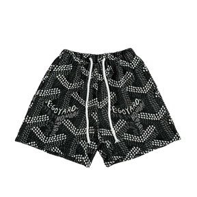 BLACK GY TAPESTRY SHORTS