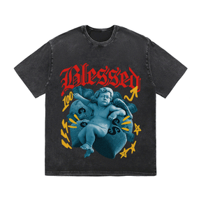 RDMCLOTHINGART tapestry hoodie BLESSED HEAVY WEIGHT COTTON TEE-9033