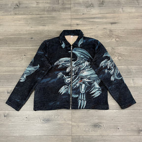RDMCLOTHINGART tapestry hoodie BLUE EYES WHITE DRAGON TAPESTRY JACKET