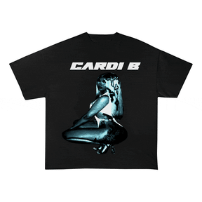 RDMCLOTHINGART tapestry hoodie CARDI B HEAVY WEIGHT COTTON TEE-8875