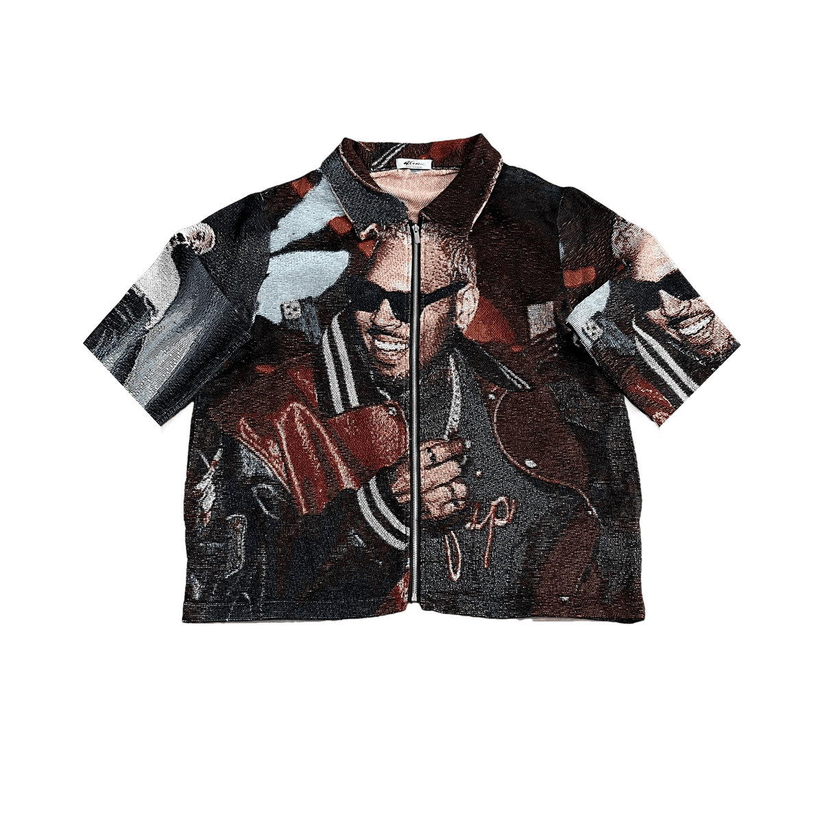 RDMCLOTHINGART tapestry hoodie CHRIS BROWN TAPESTRY TEE