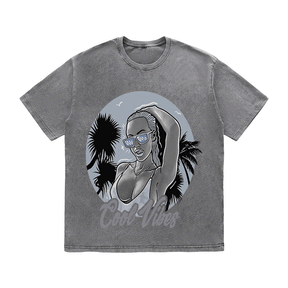 RDMCLOTHINGART tapestry hoodie COOL VIBES HEAVY WEIGHT COTTON TEE-9035