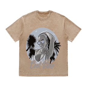 RDMCLOTHINGART tapestry hoodie COOL VIBES HEAVY WEIGHT COTTON TEE-9035