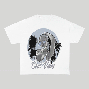 RDMCLOTHINGART tapestry hoodie COOL VIBES HEAVY WEIGHT COTTON TEE-9035