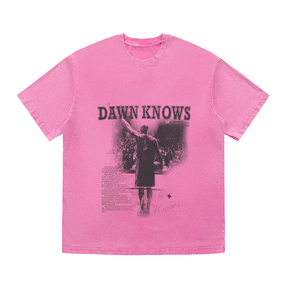 RDMCLOTHINGART tapestry hoodie DAWNKNOWS HEAVY WEIGHT COTTON TEE-9309