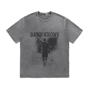 RDMCLOTHINGART tapestry hoodie DAWNKNOWS HEAVY WEIGHT COTTON TEE-9309
