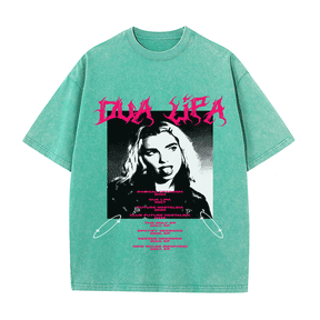 RDMCLOTHINGART tapestry hoodie DUA LIPA HEAVY WEIGHT COTTON TEE-8900