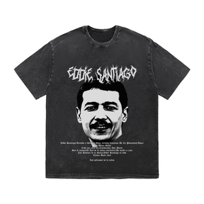 RDMCLOTHINGART tapestry hoodie EDDIE SANTIAGO HEAVY WEIGHT COTTON TEE-8930