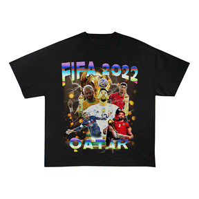 RDMCLOTHINGART tapestry hoodie FIFA 2022 HEAVY WEIGHT COTTON TEE-9156