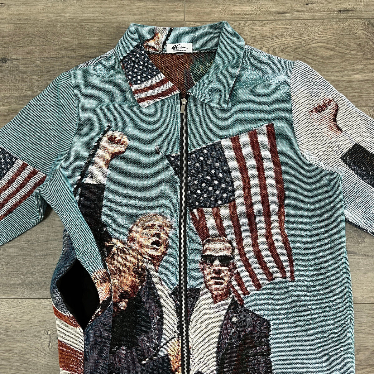 RDMCLOTHINGART tapestry hoodie FIGHT US TAPESTRY JACKET