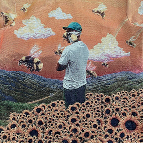 RDMCLOTHINGART tapestry hoodie FLOWER BOY TAPESTRY HOODIE