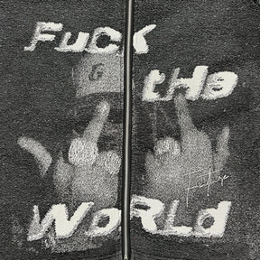 RDMCLOTHINGART tapestry hoodie FXXK THE WORLD TAPESTRY TEE
