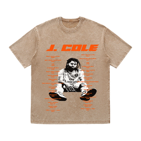 RDMCLOTHINGART tapestry hoodie J. COLE HEAVY WEIGHT COTTON TEE-8933