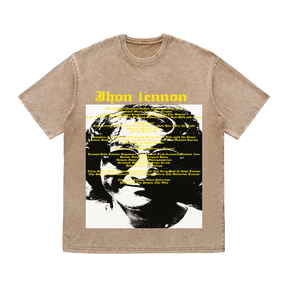 RDMCLOTHINGART tapestry hoodie JHON LENNON HEAVY WEIGHT COTTON TEE-8935