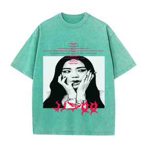 RDMCLOTHINGART tapestry hoodie JISOO HEAVY WEIGHT COTTON TEE-8907