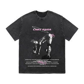 RDMCLOTHINGART tapestry hoodie LADY GAGA HEAVY WEIGHT COTTON TEE-8936