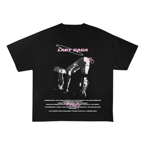 RDMCLOTHINGART tapestry hoodie LADY GAGA HEAVY WEIGHT COTTON TEE-8936