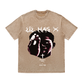 RDMCLOTHINGART tapestry hoodie LIL NAS X HEAVY WEIGHT COTTON TEE-8884