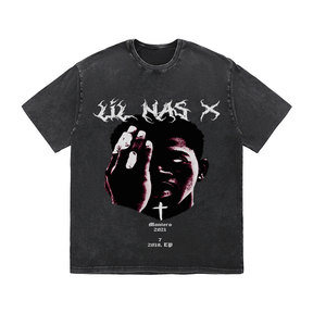 RDMCLOTHINGART tapestry hoodie LIL NAS X HEAVY WEIGHT COTTON TEE-8884