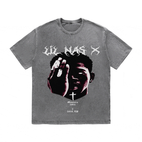 RDMCLOTHINGART tapestry hoodie LIL NAS X HEAVY WEIGHT COTTON TEE-8884