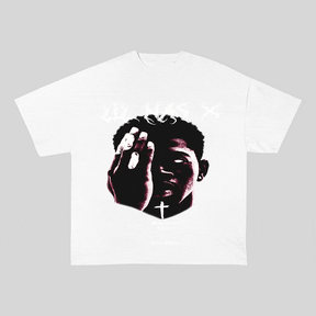 RDMCLOTHINGART tapestry hoodie LIL NAS X HEAVY WEIGHT COTTON TEE-8884