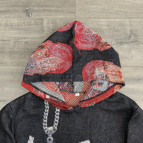 RDMCLOTHINGART tapestry hoodie LIP PEEP TAPESTRY