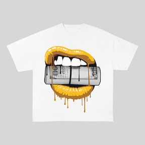 RDMCLOTHINGART tapestry hoodie LIPS HEAVY WEIGHT COTTON TEE-9043