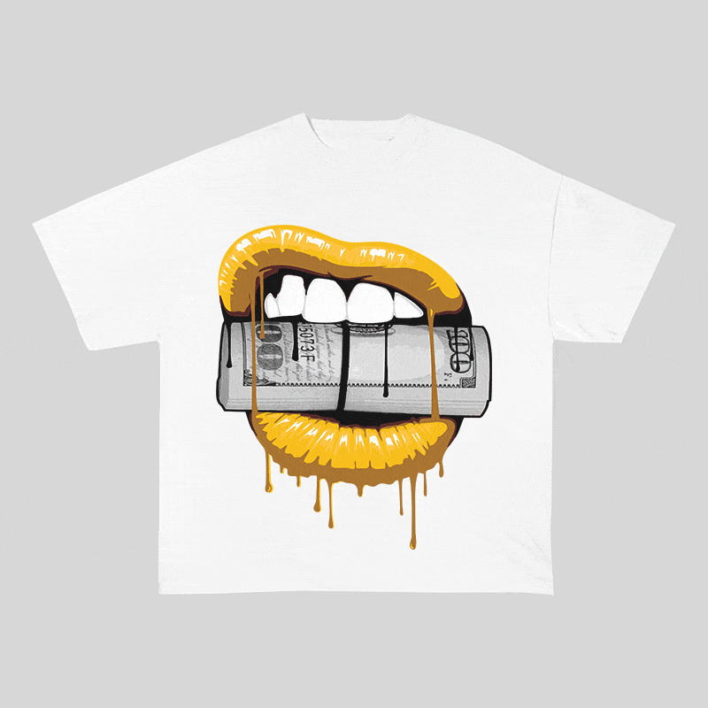 RDMCLOTHINGART tapestry hoodie LIPS HEAVY WEIGHT COTTON TEE-9043