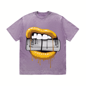 RDMCLOTHINGART tapestry hoodie LIPS HEAVY WEIGHT COTTON TEE-9043
