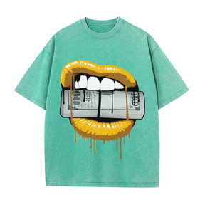 RDMCLOTHINGART tapestry hoodie LIPS HEAVY WEIGHT COTTON TEE-9043