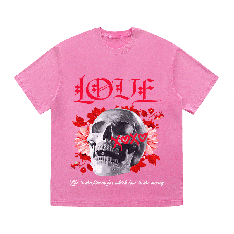 RDMCLOTHINGART tapestry hoodie LOVE HEAVY WEIGHT COTTON TEE-9044