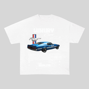 RDMCLOTHINGART tapestry hoodie MUSTANG HEAVY WEIGHT COTTON TEE-9108