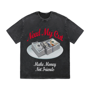 RDMCLOTHINGART tapestry hoodie NEED MY CUT HEAVY WEIGHT COTTON TEE-9051