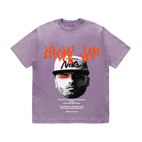 RDMCLOTHINGART tapestry hoodie NICKY JAM HEAVY WEIGHT COTTON TEE-8943