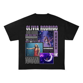 RDMCLOTHINGART tapestry hoodie OLIVIA RODRIGO HEAVY WEIGHT COTTON TEE-9012
