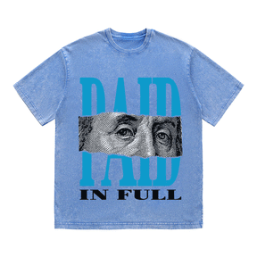 RDMCLOTHINGART tapestry hoodie PAID IN FULL HEAVY WEIGHT COTTON TEE-9053