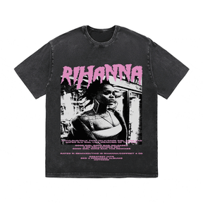 RDMCLOTHINGART tapestry hoodie RIHANNA HEAVY WEIGHT COTTON TEE-8917