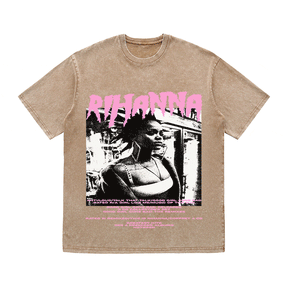 RDMCLOTHINGART tapestry hoodie RIHANNA HEAVY WEIGHT COTTON TEE-8917