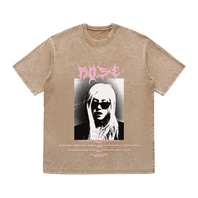RDMCLOTHINGART tapestry hoodie ROSE HEAVY WEIGHT COTTON TEE-8918