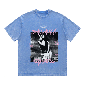 RDMCLOTHINGART tapestry hoodie SELENA GOMEZ HEAVY WEIGHT COTTON TEE-8945