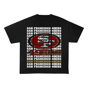 RDMCLOTHINGART tapestry hoodie SF 49ERS HEAVY WEIGHT COTTON TEE-9189