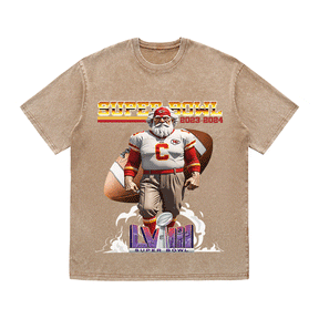 RDMCLOTHINGART tapestry hoodie SUPERBOWL 4 KC HEAVY WEIGHT COTTON TEE-9192