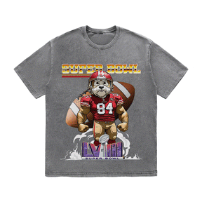 RDMCLOTHINGART tapestry hoodie SUPERBOWL 4 SF NO YEAR HEAVY WEIGHT COTTON TEE-9183