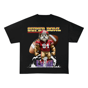 RDMCLOTHINGART tapestry hoodie SUPERBOWL 4 SF NO YEAR HEAVY WEIGHT COTTON TEE-9183