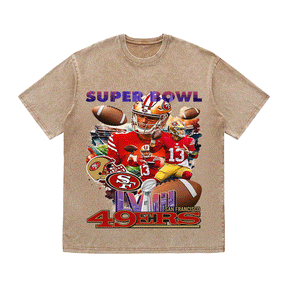 RDMCLOTHINGART tapestry hoodie SUPERBOWL HEAVY WEIGHT COTTON TEE-9209