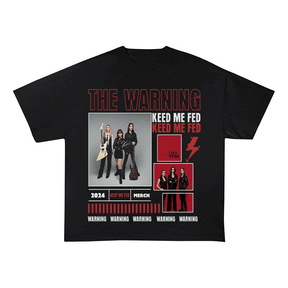 RDMCLOTHINGART tapestry hoodie THE WARNING HEAVY WEIGHT COTTON TEE-9023